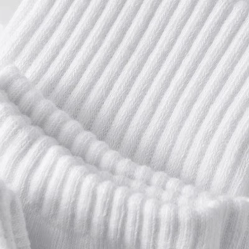 10/20 Pairs Neutral Solid Color round Neck Socks Spring Summer Sweat Absorbing Breathable Soft Comfortable Couple Sports Socks