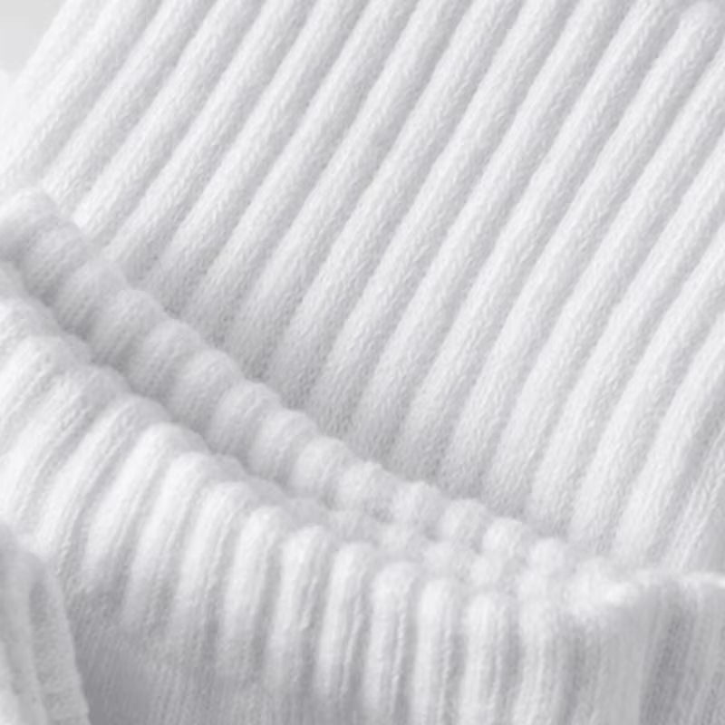10/20 Pairs Neutral Solid Color round Neck Socks Spring Summer Sweat Absorbing Breathable Soft Comfortable Couple Sports Socks