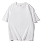 100% Cotton Men'S Women Summer T-Shirt Loose Short-Sleeved Casual Basic T-Shirt round Neck Solid Color Breathable Unisex Tops
